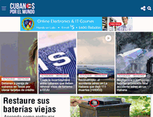 Tablet Screenshot of cubanosporelmundo.com